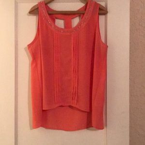 Peach summer blouse